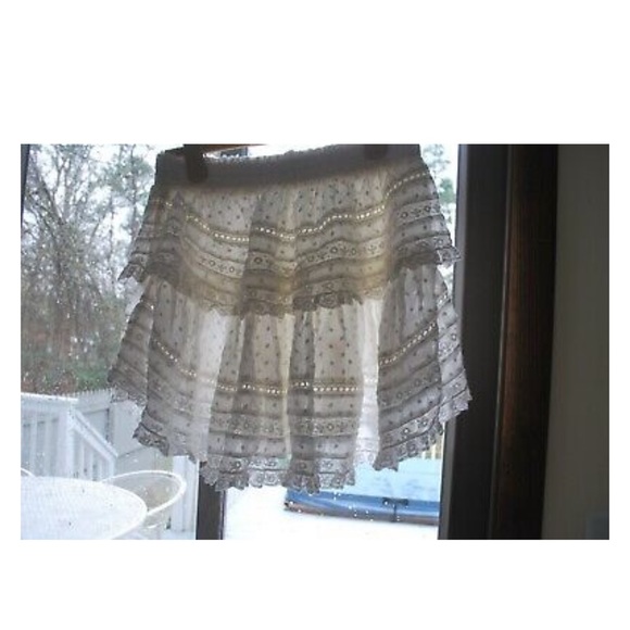 LOVESHACKFANCY RUFFLE Mini Skirt White - Picture 5 of 8